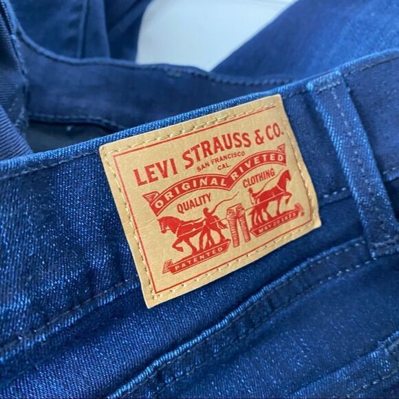 Levi's 710 Super Skinny Mid Rise Denim Jeans Dark Wash Cotton Blend Women's 32 - Picture 11 of 11